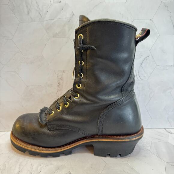 Georgia Boot Logger Thinsulate 200 Leather Mens 8.5 G9270 w/Zip Up Insert EUC main image 7